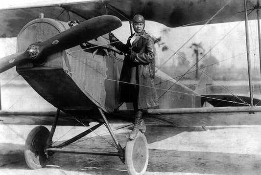 Bessie Coleman, Curtiss Field, L.I. 1922 (Cradle of Aviation Museum)