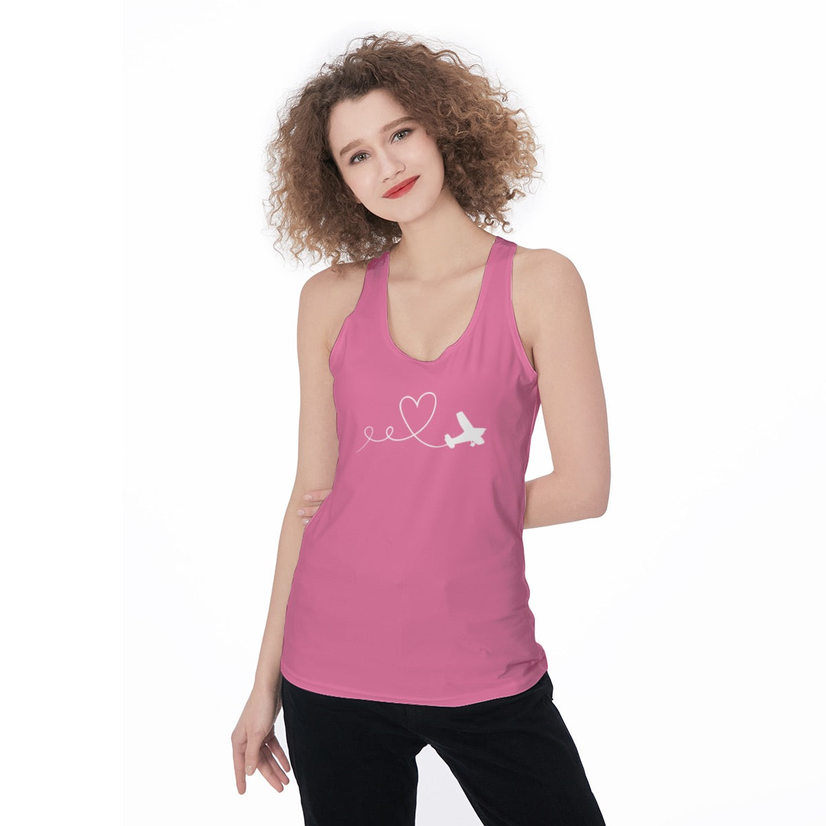 Women’s Cessna 172 Graphic Tank Top – Racerback Aviation Style