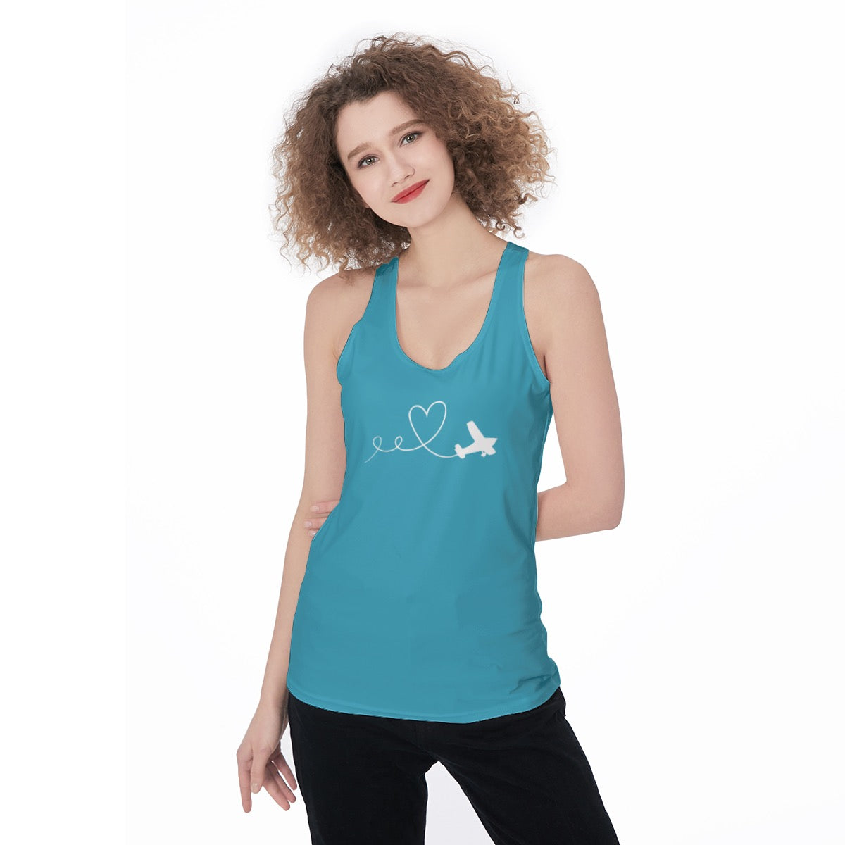 Women’s Cessna 172 Graphic Tank Top – Racerback Aviation Style