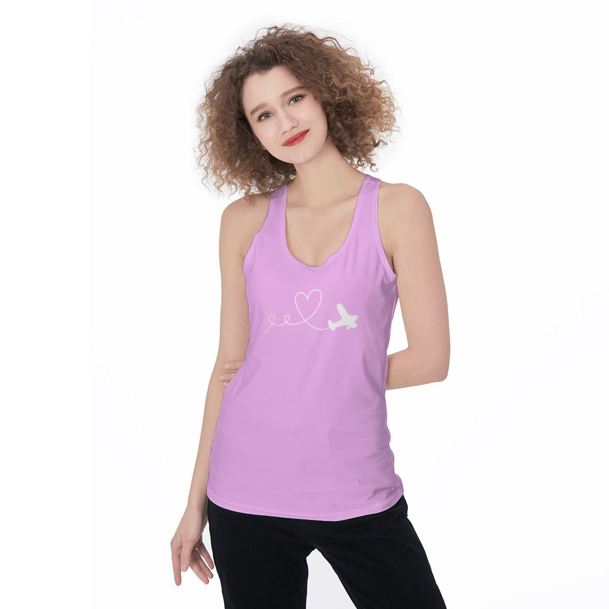 Women’s Cessna 172 Graphic Tank Top – Racerback Aviation Style