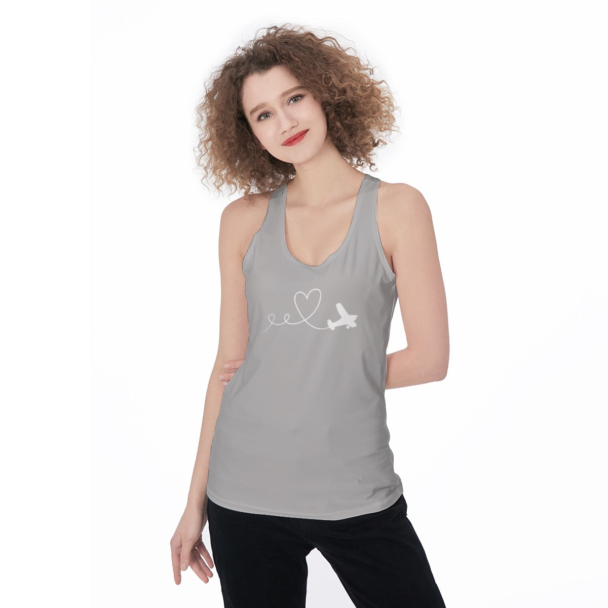 Women’s Cessna 172 Graphic Tank Top – Racerback Aviation Style