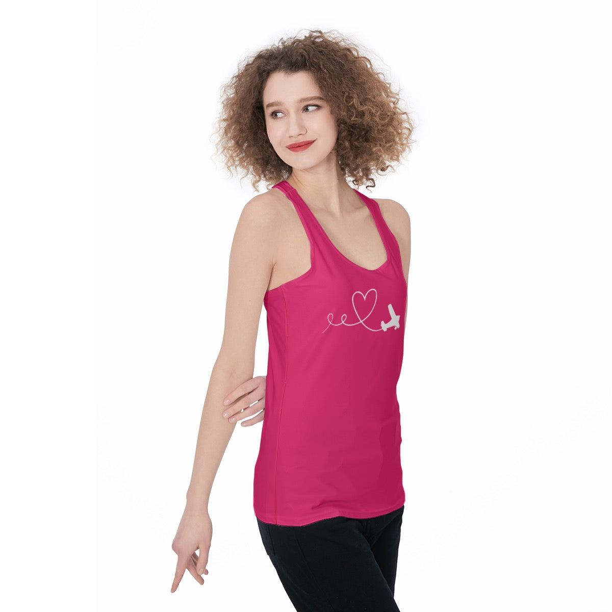 Women’s Cessna 172 Graphic Tank Top – Racerback Aviation Style