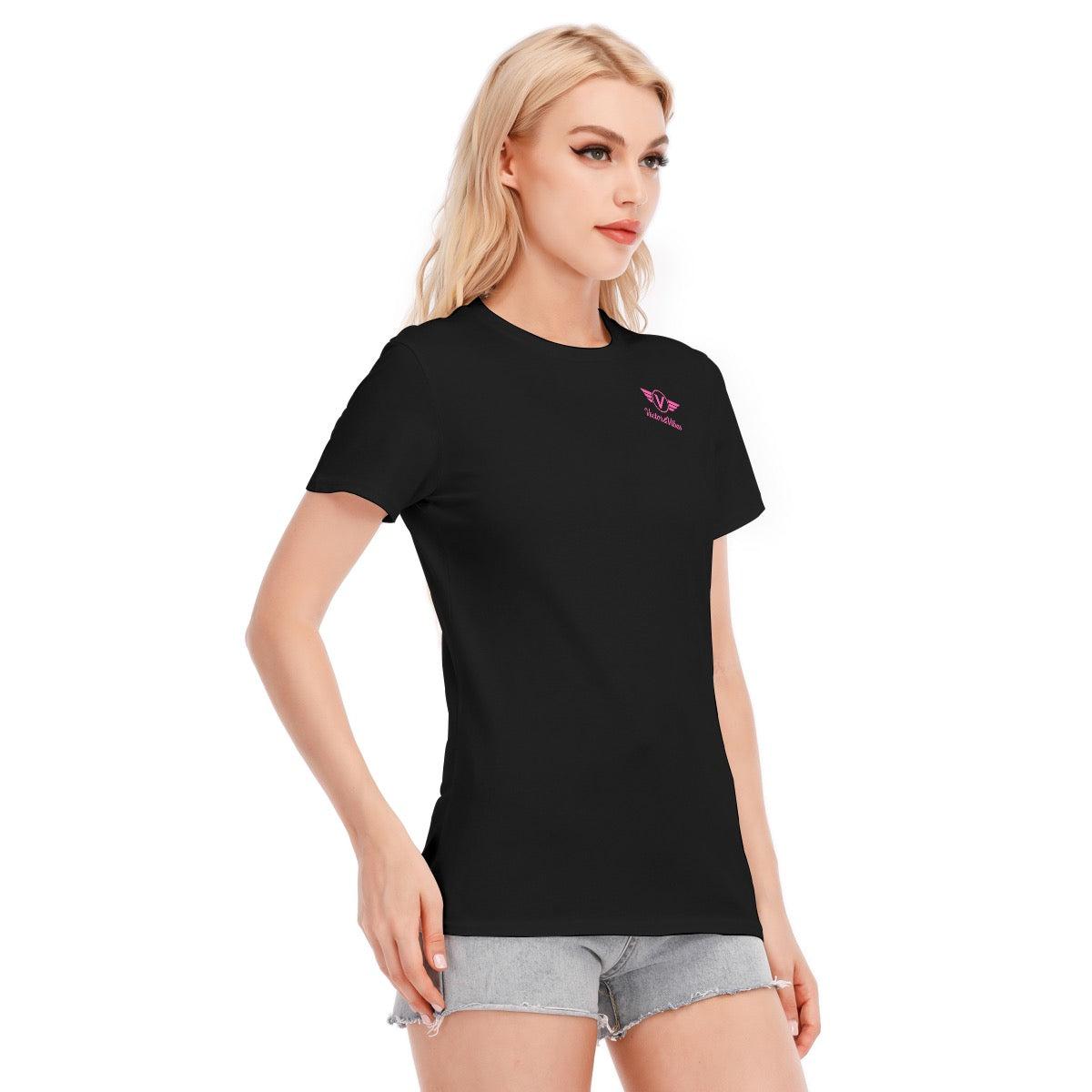 Women’s Fly Girl Graphic T-Shirt – Cotton Round Neck Aviation Style